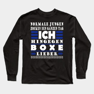 Boxen Geschenkidee Boxring Jungen Männer Sport Long Sleeve T-Shirt